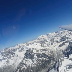 Flugwegposition um 14:20:09: Aufgenommen in der Nähe von Bezirk Siders, Schweiz in 4188 Meter